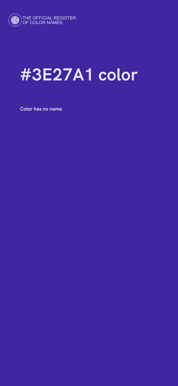 #3E27A1 color image