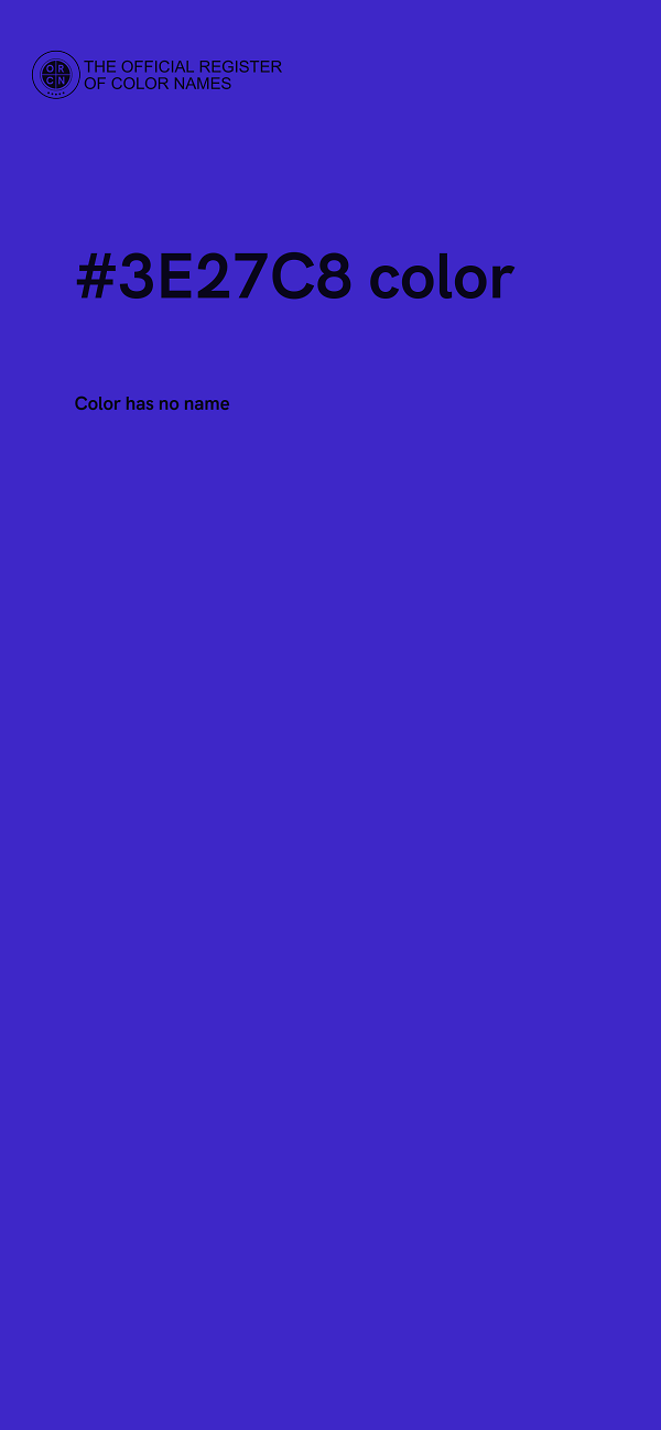 #3E27C8 color image