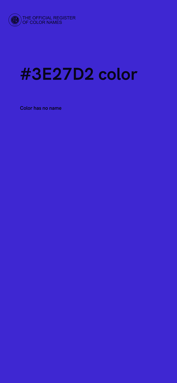#3E27D2 color image