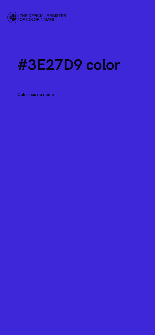#3E27D9 color image