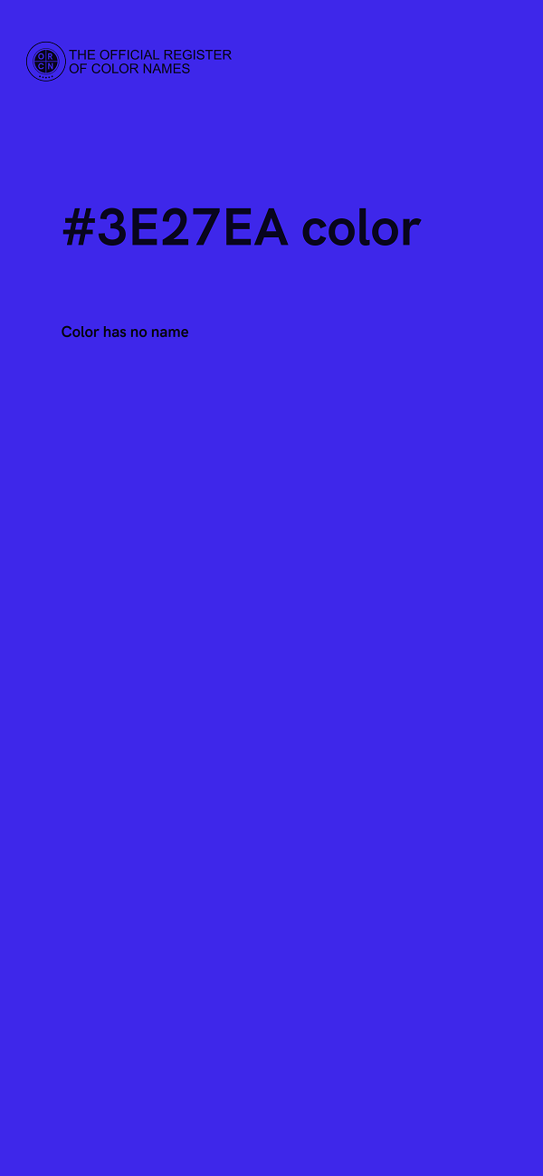#3E27EA color image