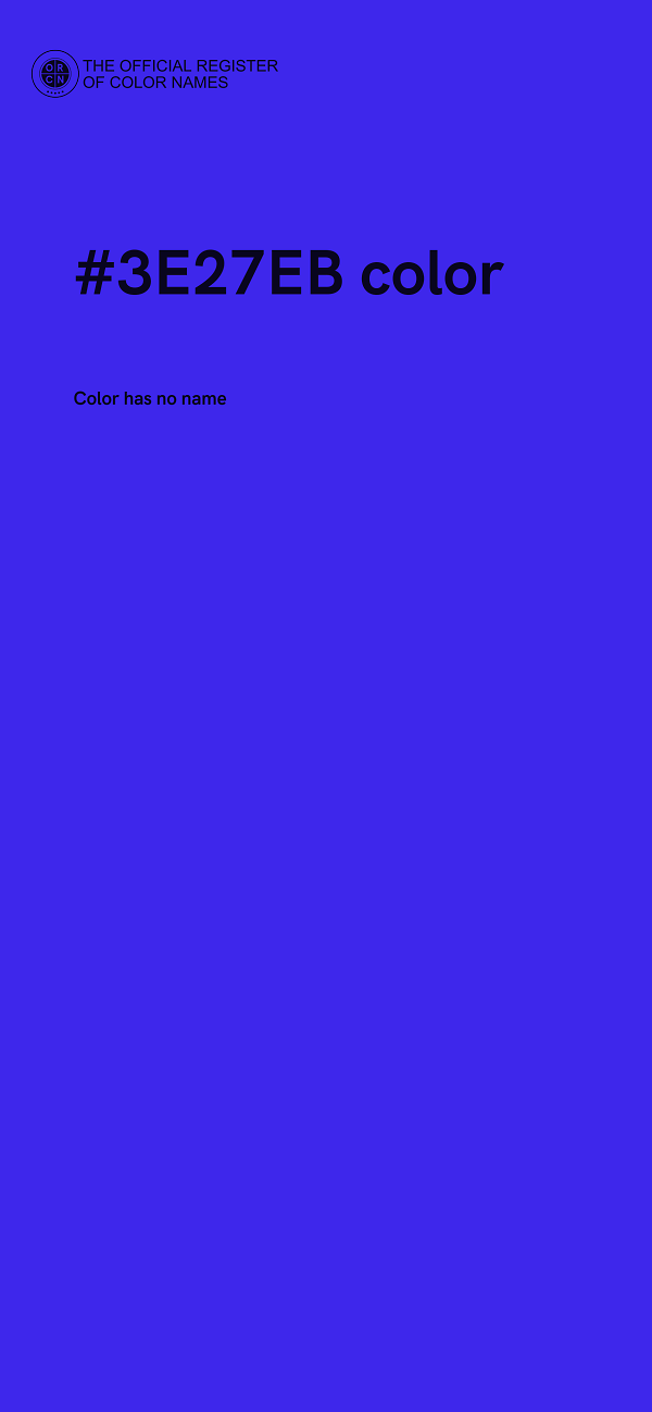 #3E27EB color image