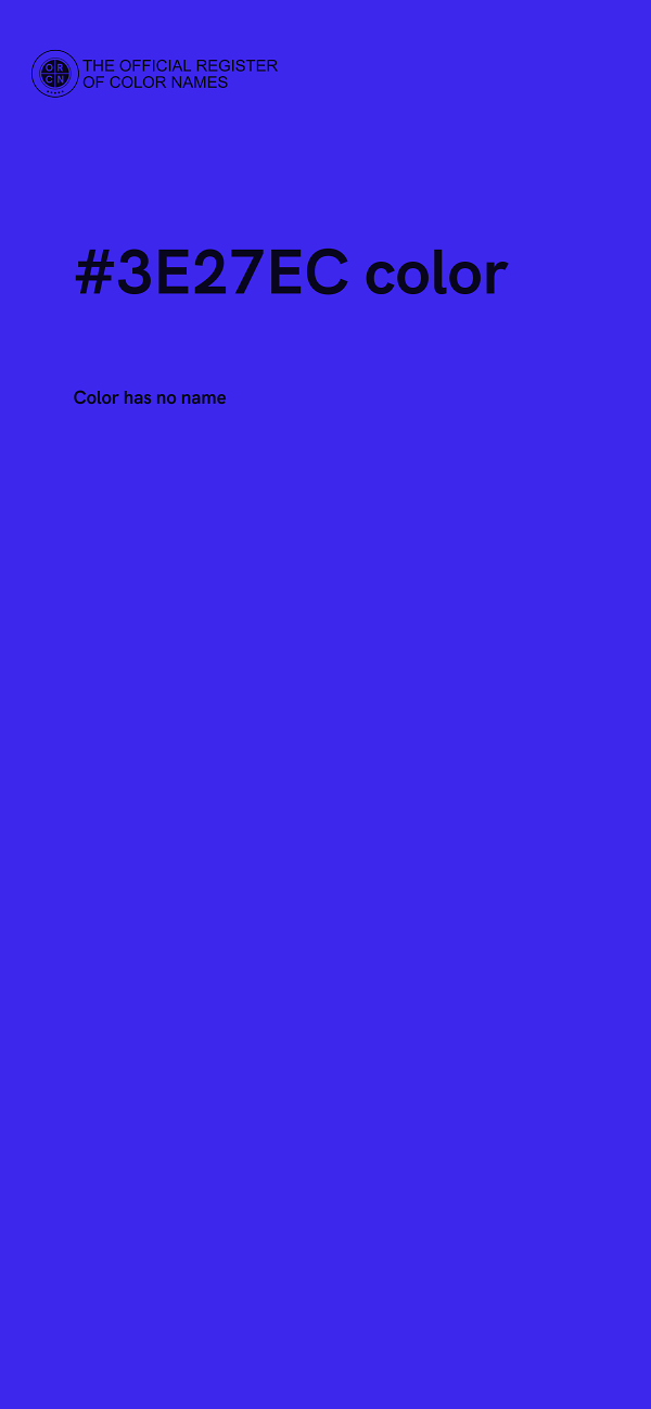 #3E27EC color image
