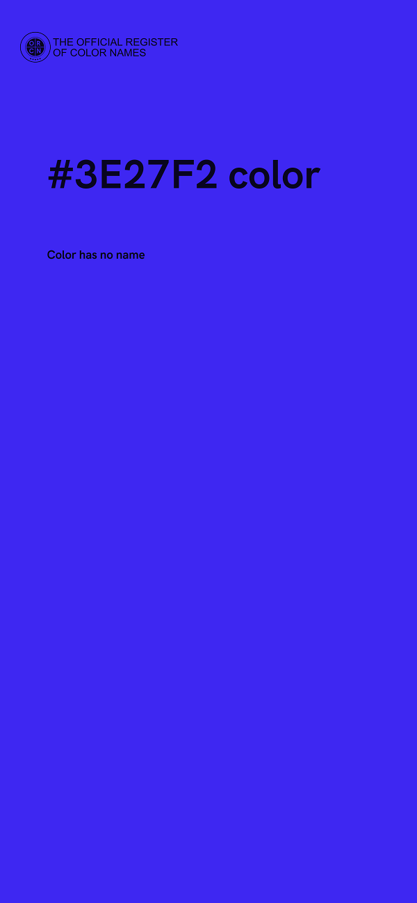 #3E27F2 color image