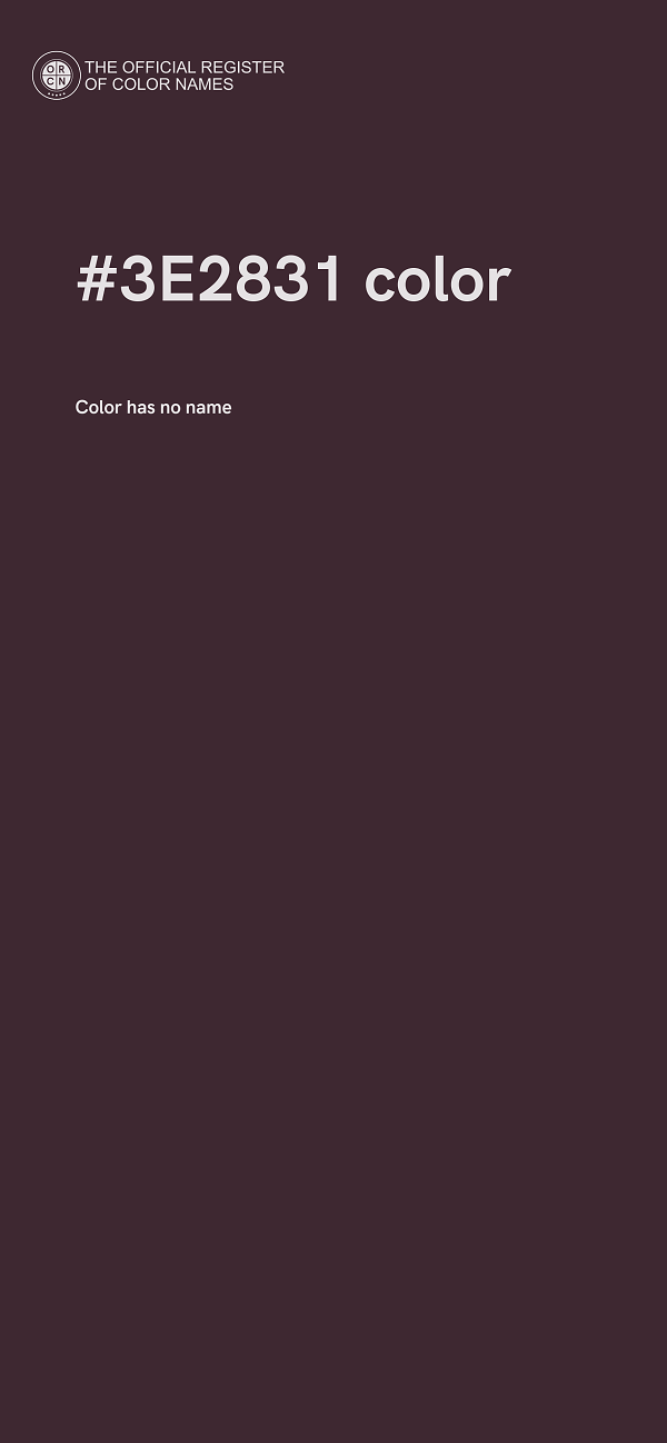 #3E2831 color image