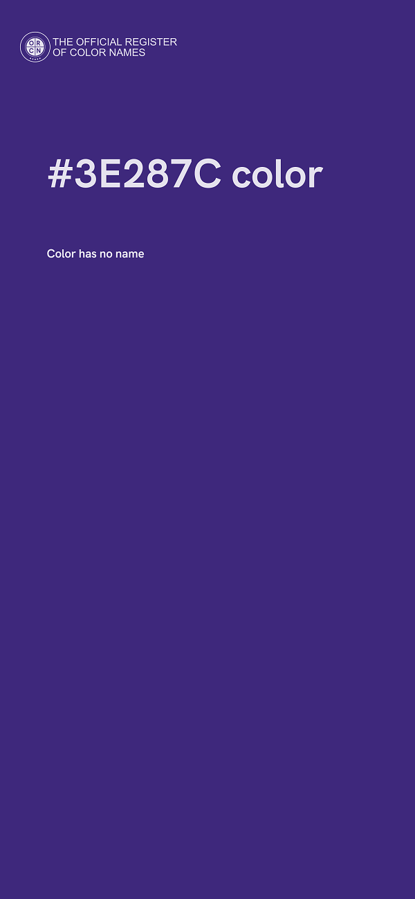 #3E287C color image