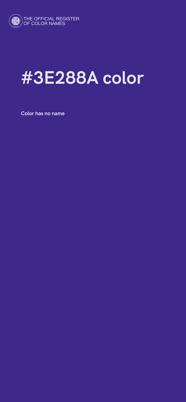 #3E288A color image