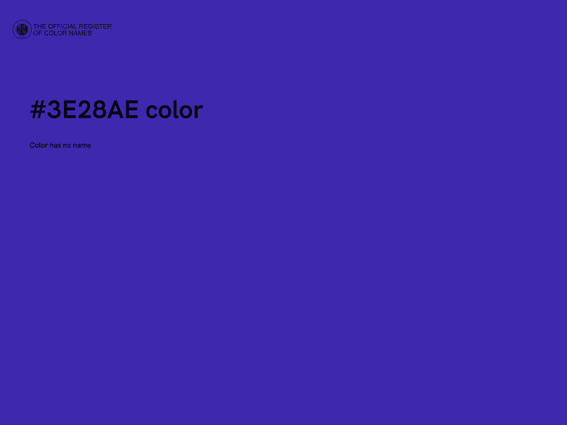 #3E28AE color image