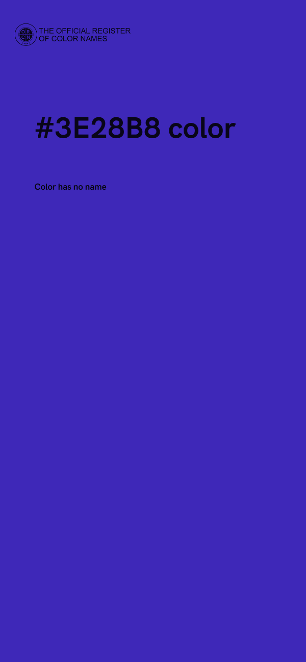#3E28B8 color image