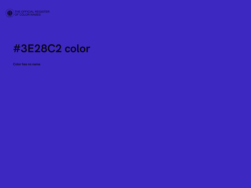 #3E28C2 color image