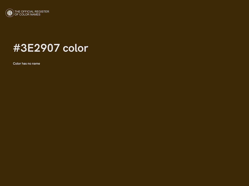 #3E2907 color image