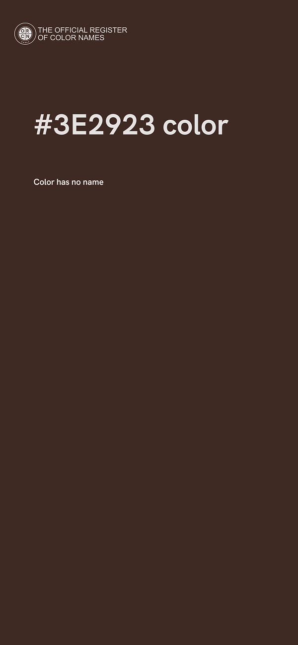 #3E2923 color image