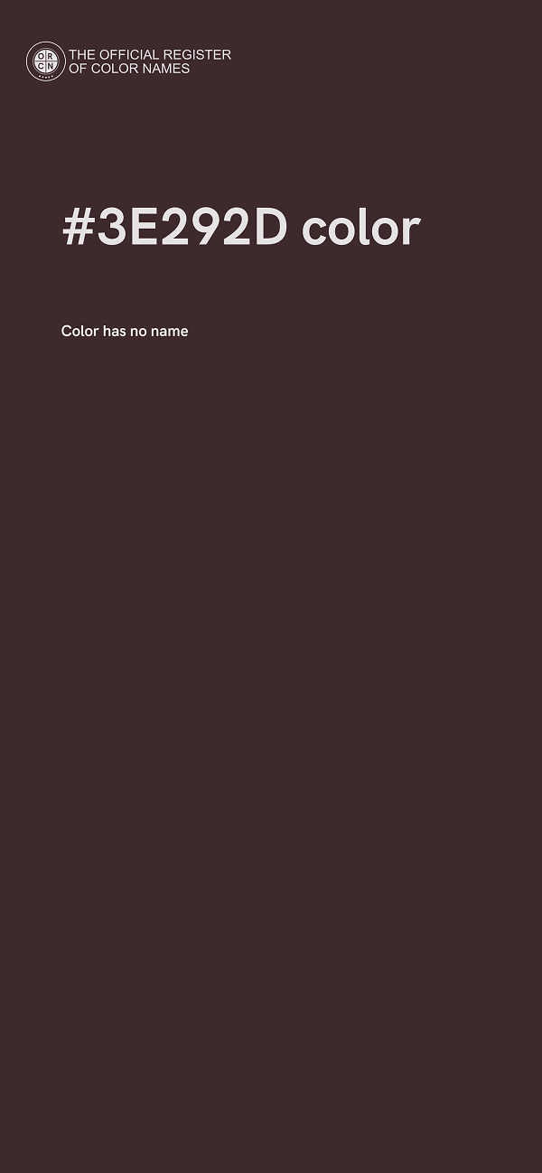 #3E292D color image