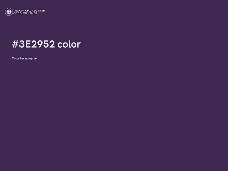 #3E2952 color image