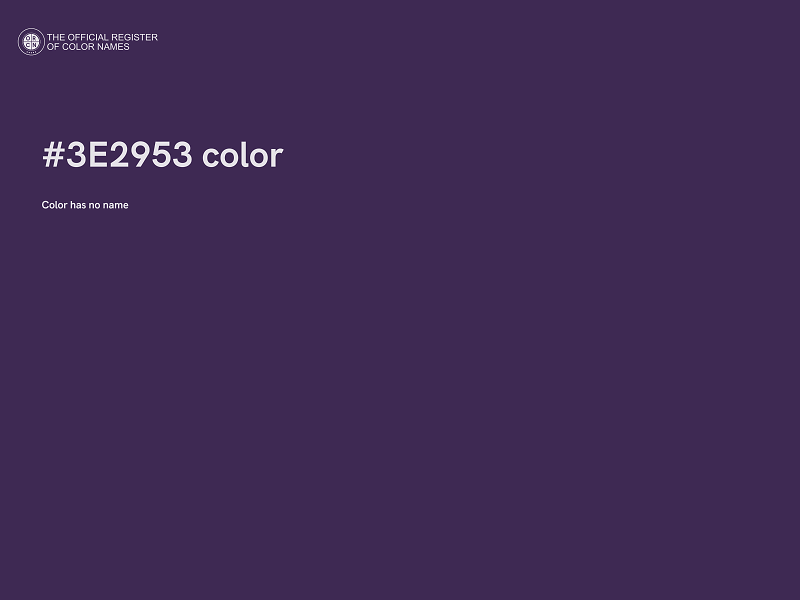 #3E2953 color image