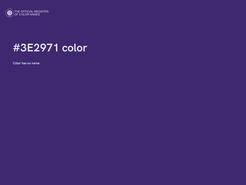 #3E2971 color image