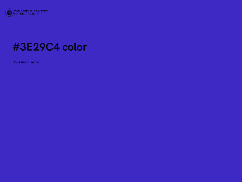 #3E29C4 color image