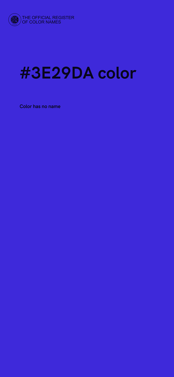 #3E29DA color image