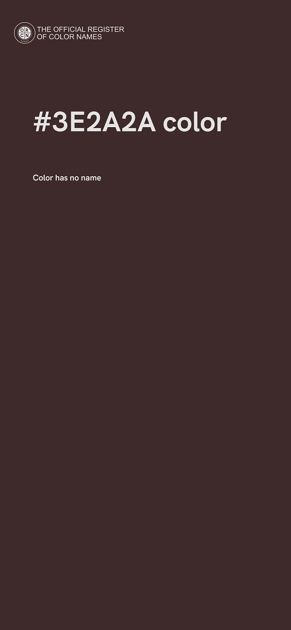 #3E2A2A color image