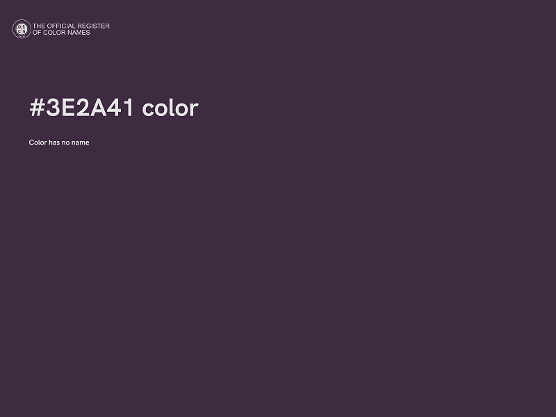 #3E2A41 color image