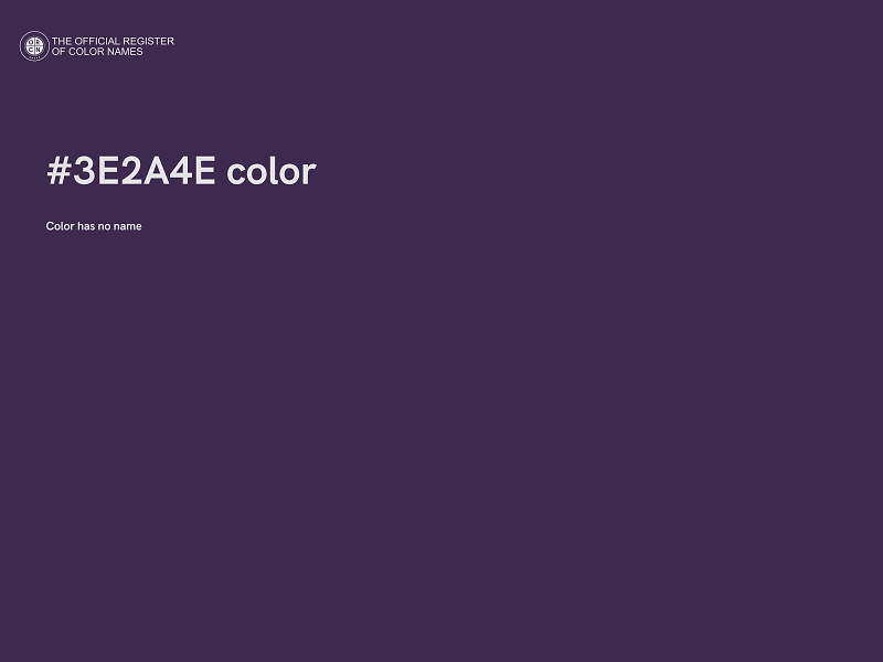 #3E2A4E color image