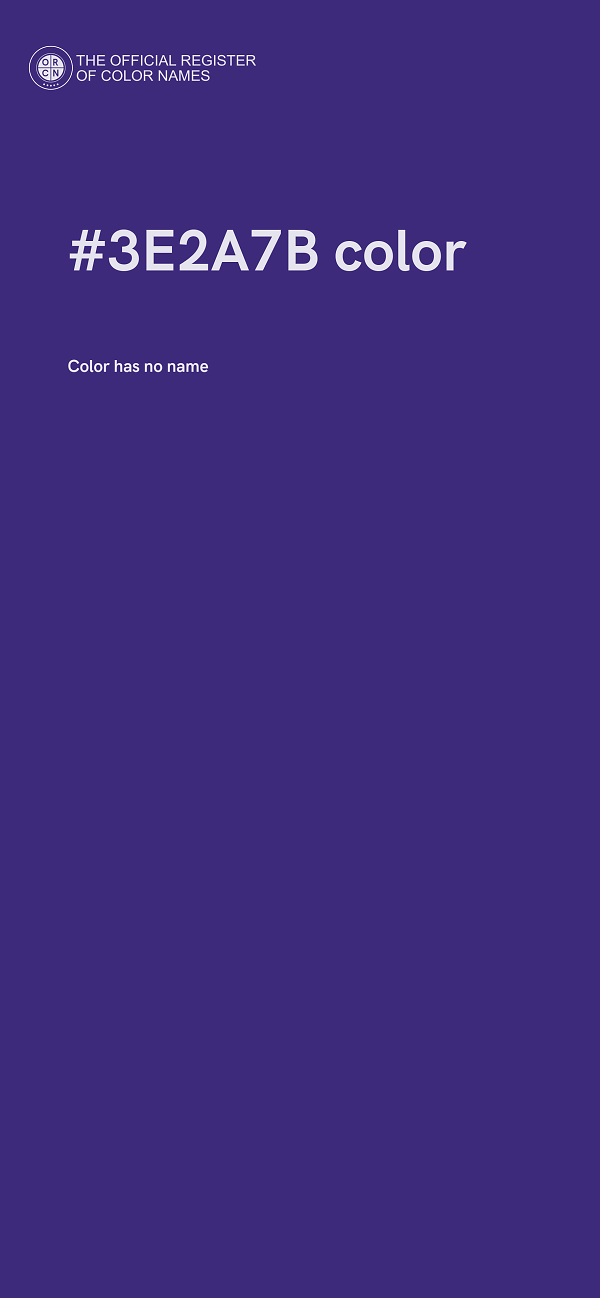 #3E2A7B color image