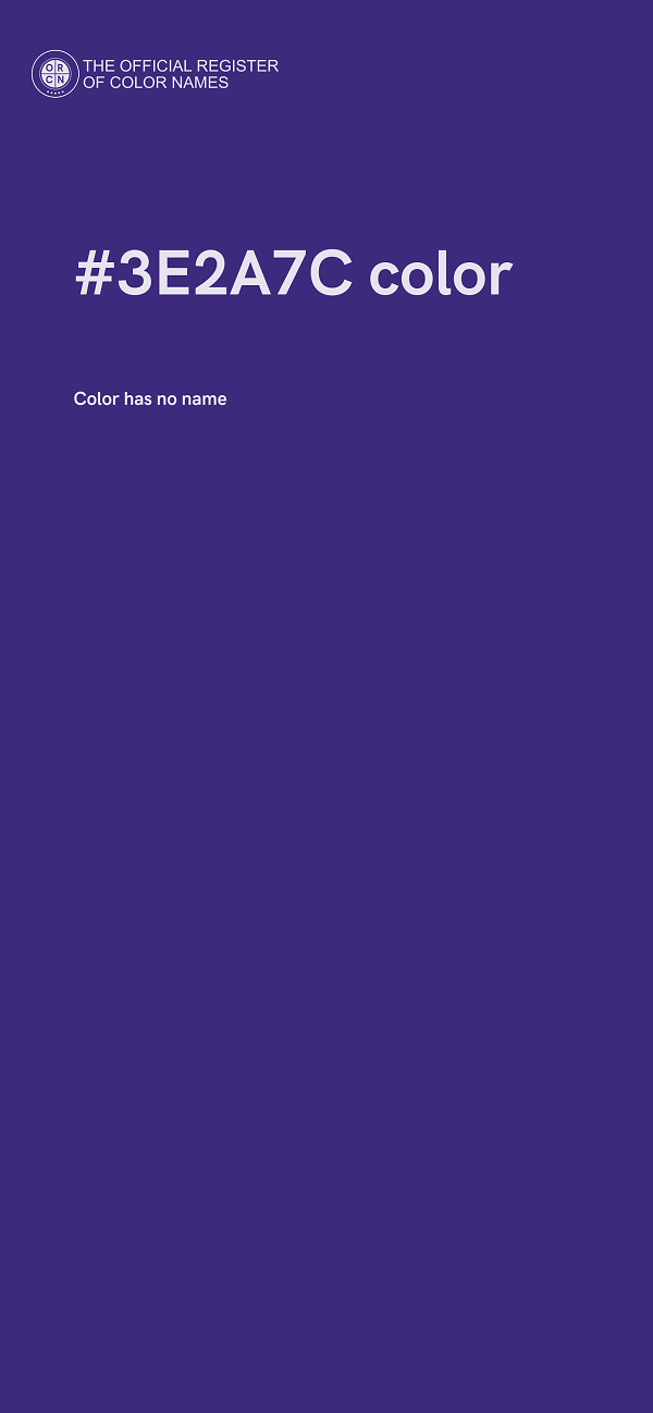 #3E2A7C color image