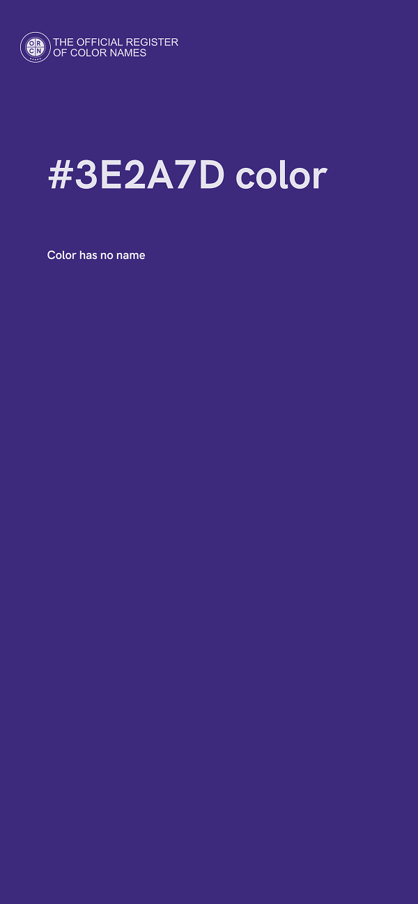 #3E2A7D color image