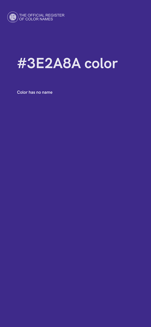 #3E2A8A color image