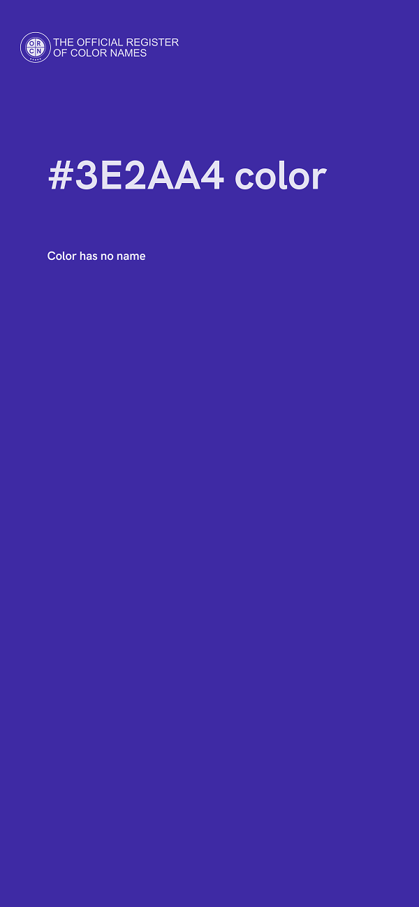 #3E2AA4 color image