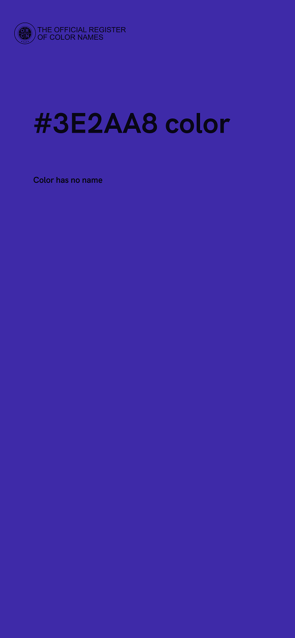 #3E2AA8 color image
