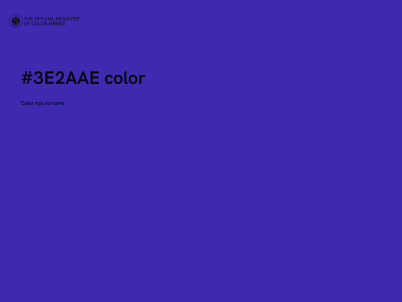 #3E2AAE color image