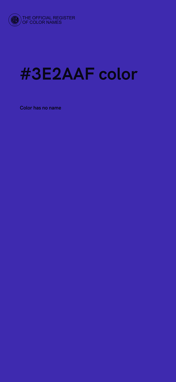 #3E2AAF color image