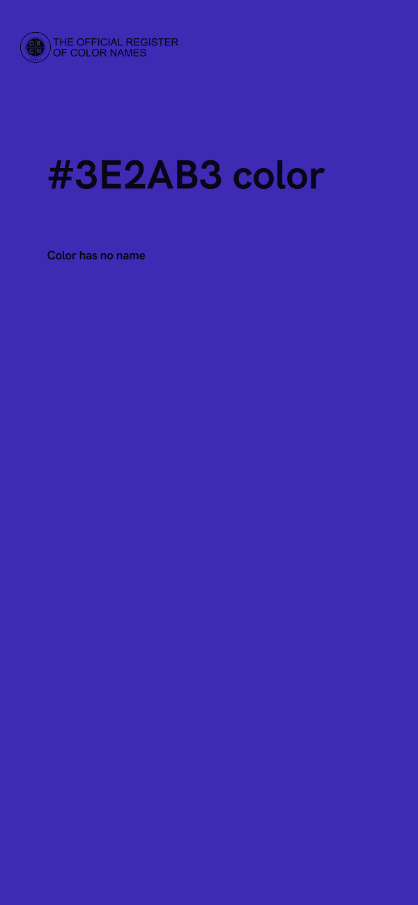 #3E2AB3 color image