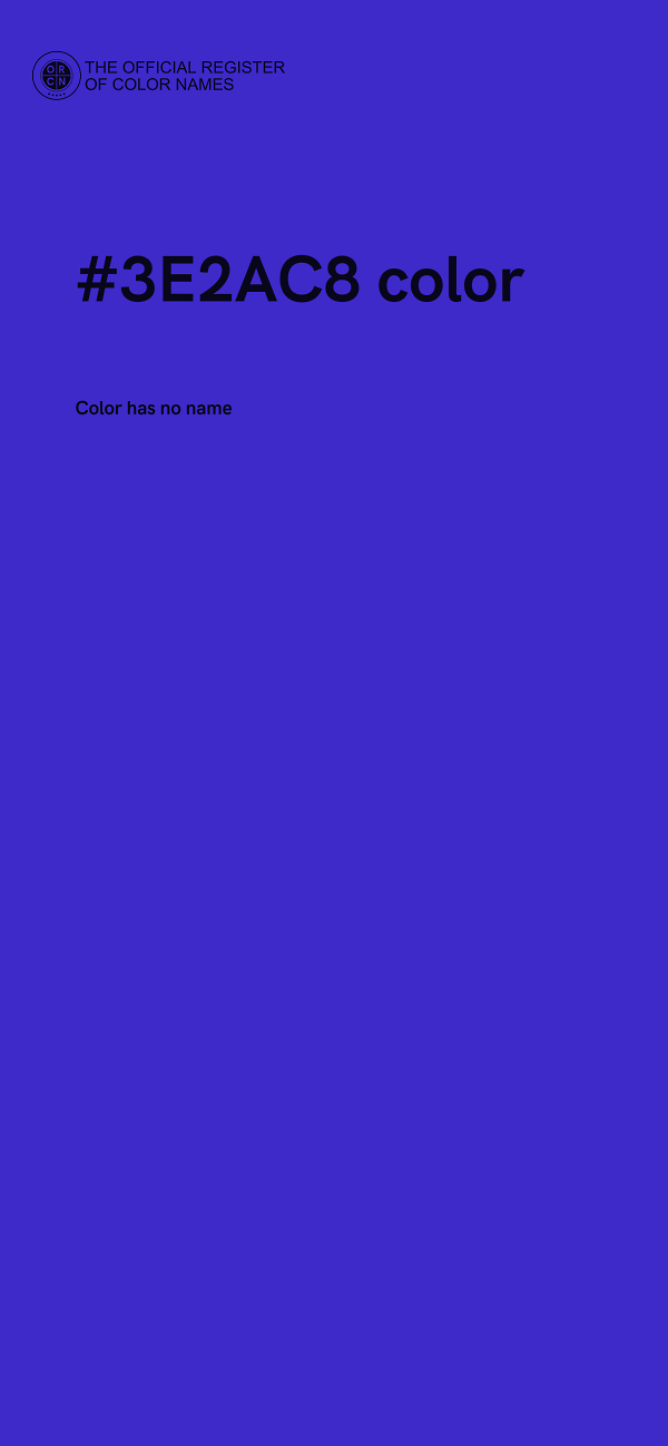 #3E2AC8 color image