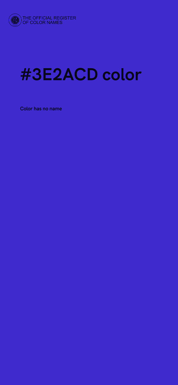 #3E2ACD color image