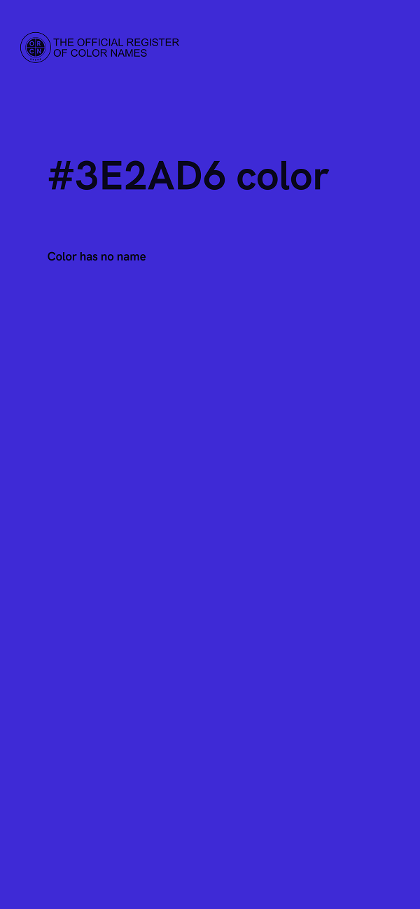 #3E2AD6 color image
