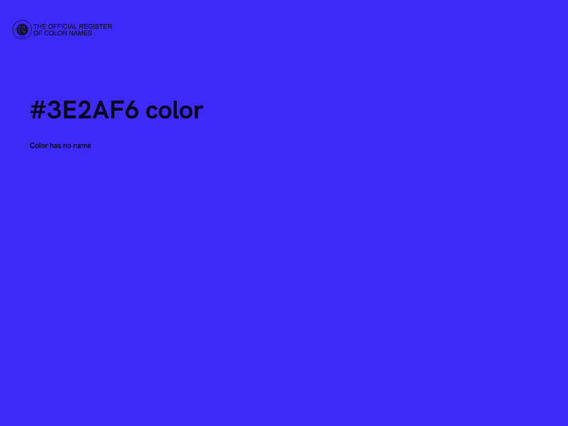 #3E2AF6 color image