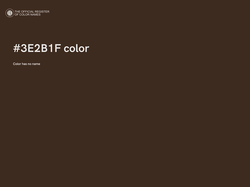 #3E2B1F color image
