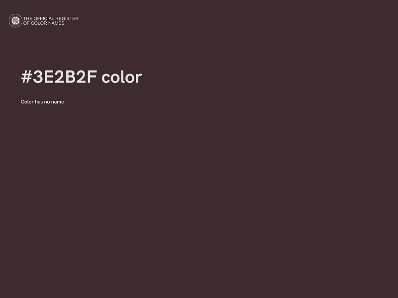 #3E2B2F color image