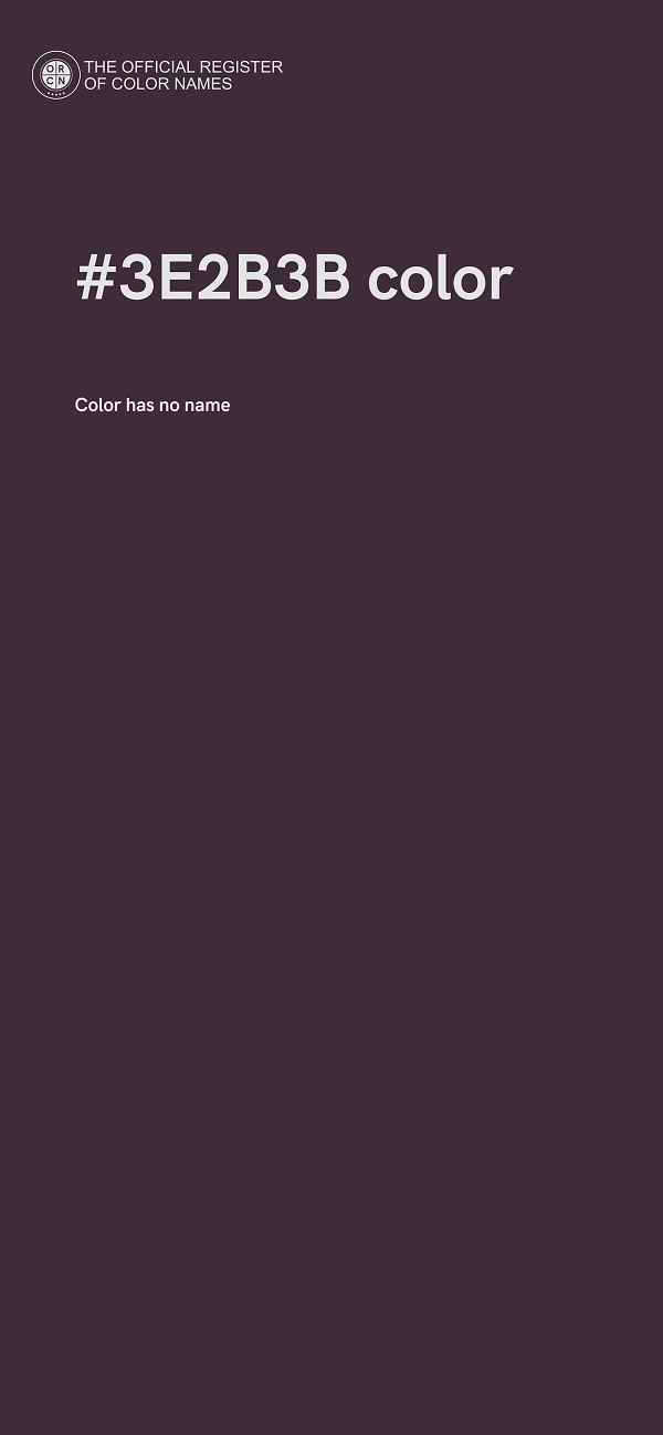 #3E2B3B color image