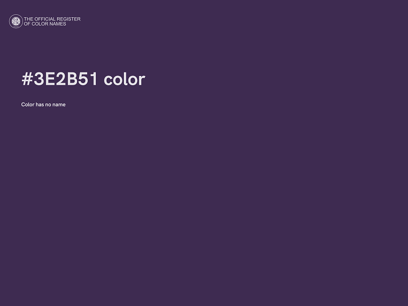 #3E2B51 color image