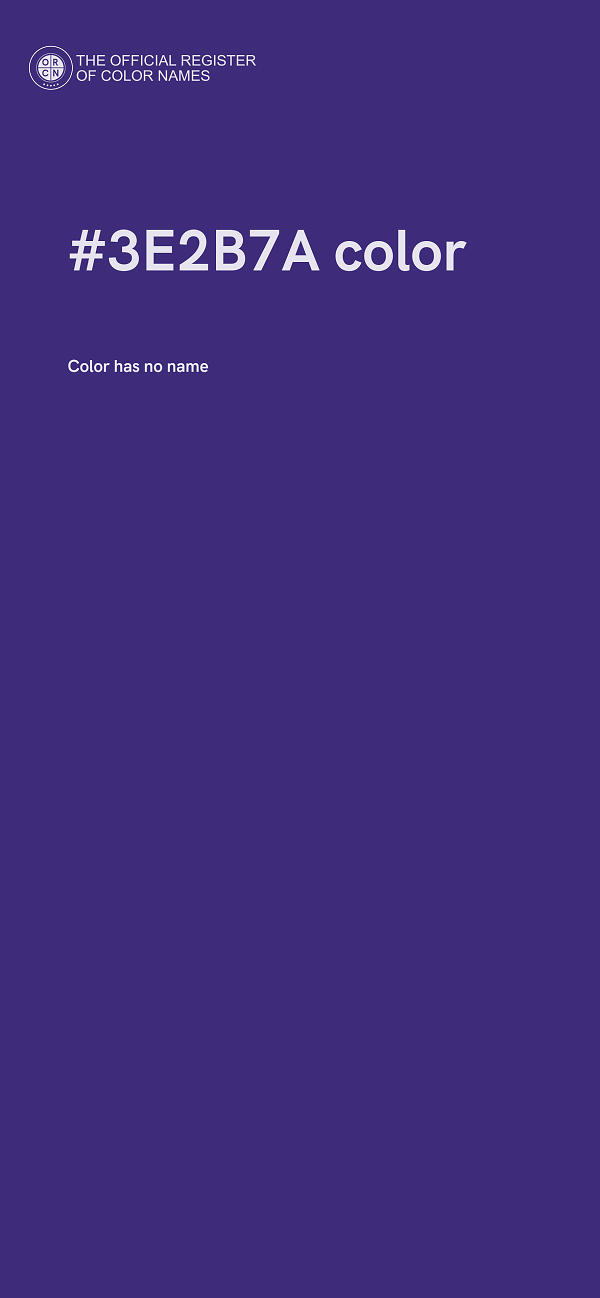 #3E2B7A color image