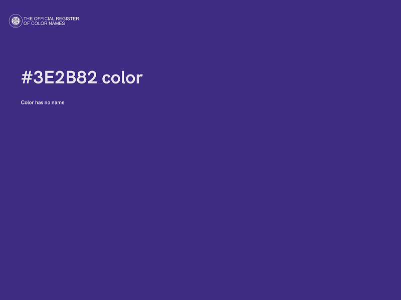 #3E2B82 color image