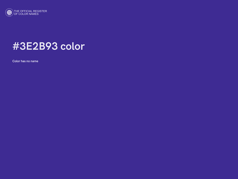 #3E2B93 color image