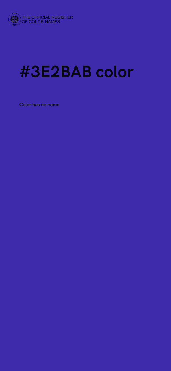 #3E2BAB color image