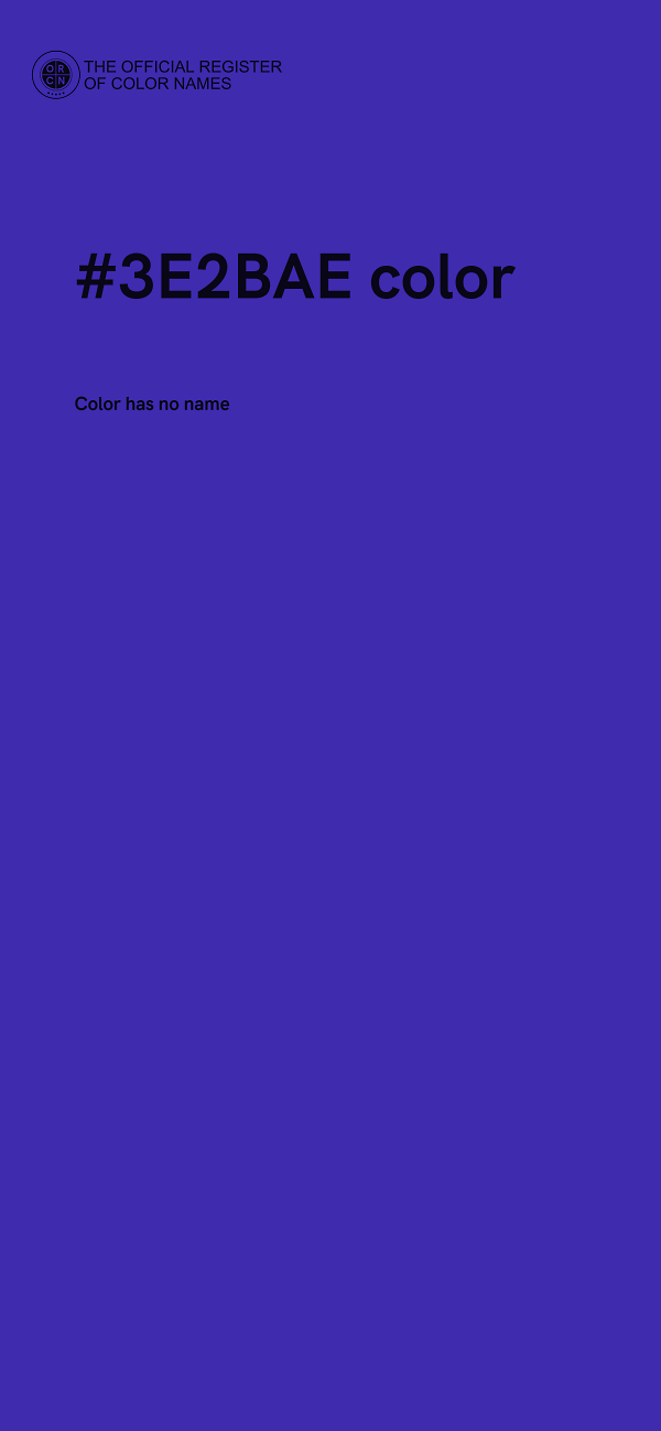 #3E2BAE color image