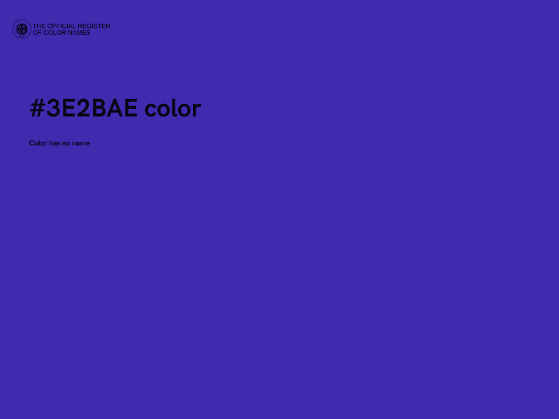 #3E2BAE color image
