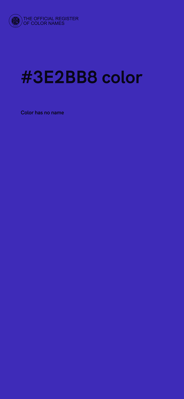 #3E2BB8 color image