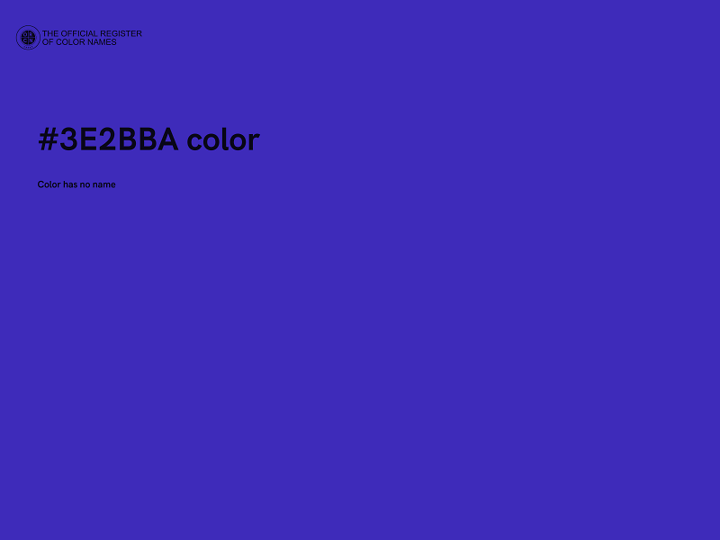 #3E2BBA color image